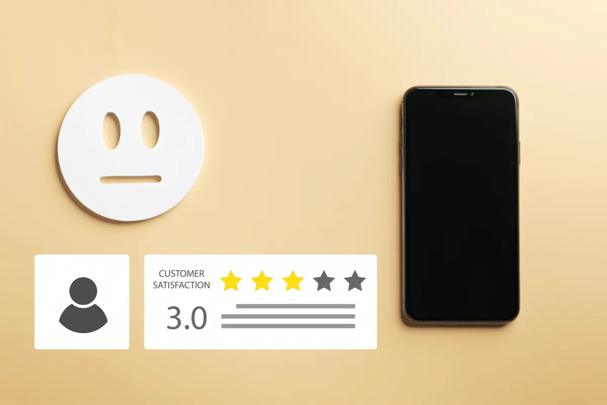 customer leaving review online phone