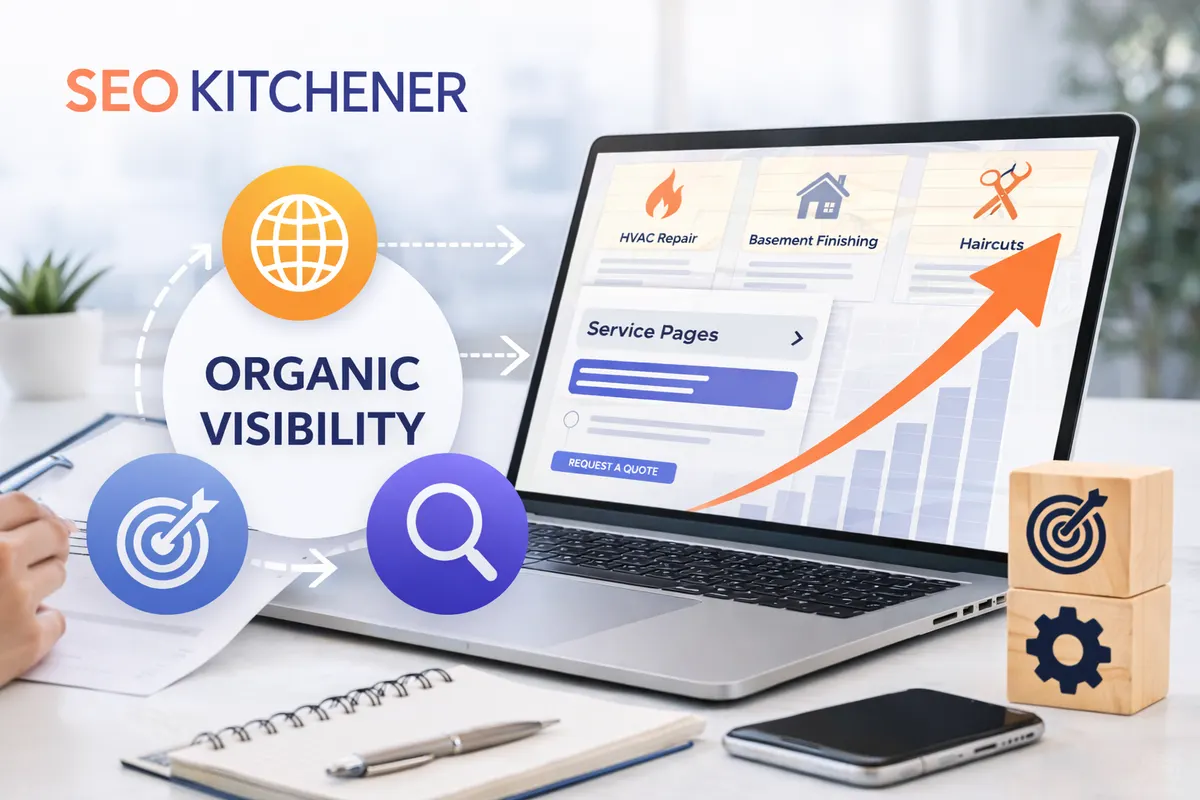 Organic visibility with service pages optimization