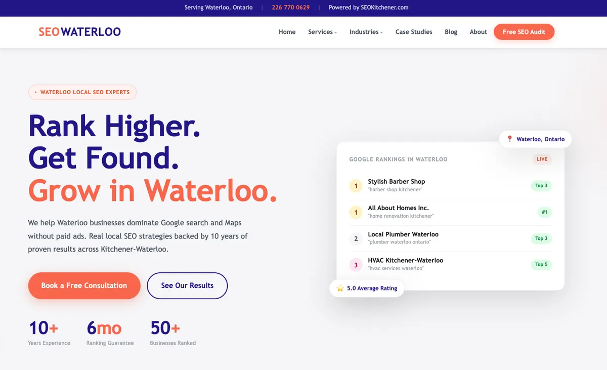 SEOKitchener Expands with the Launch of SEOWaterloo.ca to Support Local Business Growth
