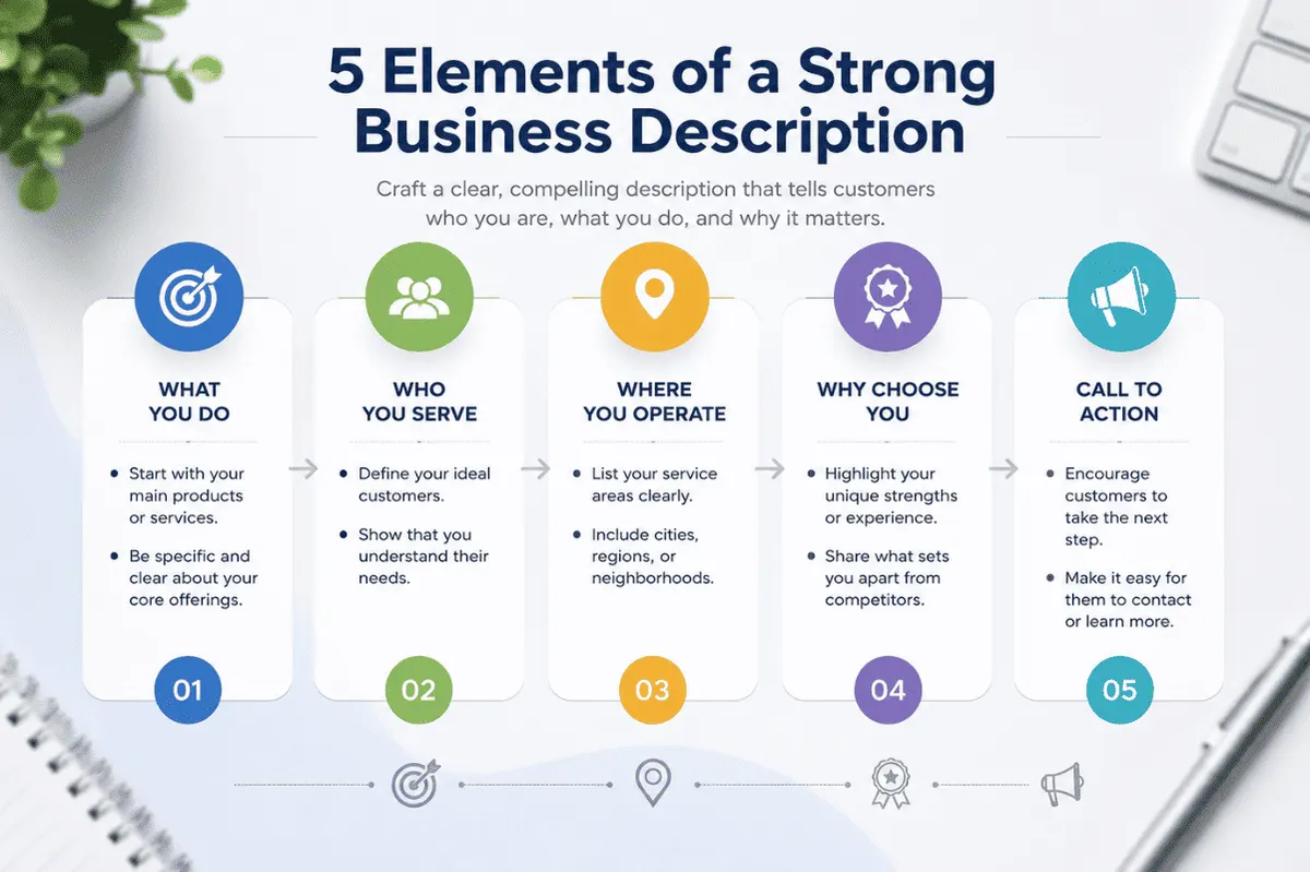Business checklist infographic
