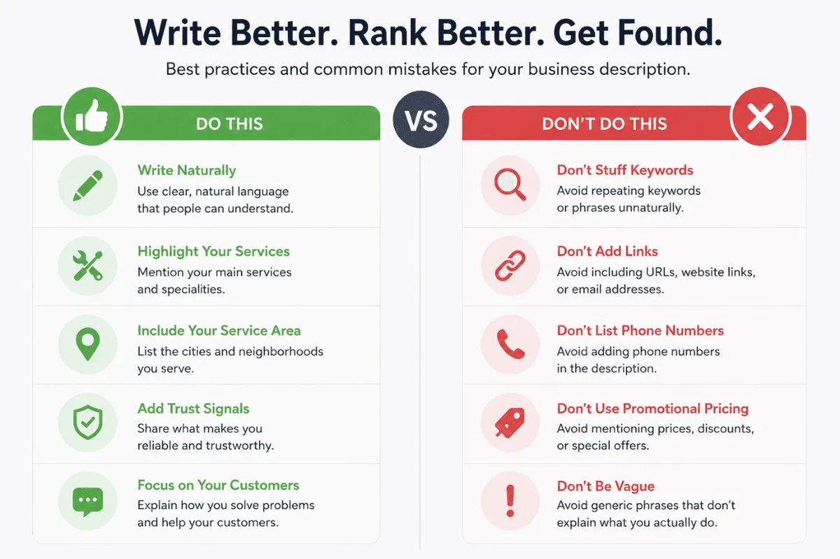 SEO mistakes infographic