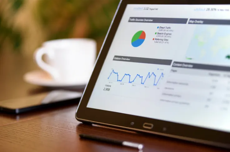 Search traffic analytics dashboard showing organic growth for a Kitchener client