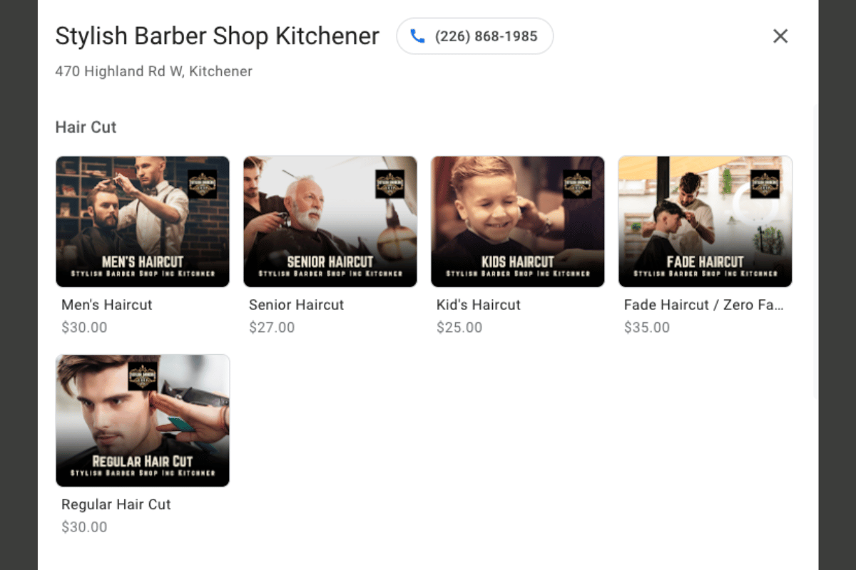 Stylish Barbershop Products