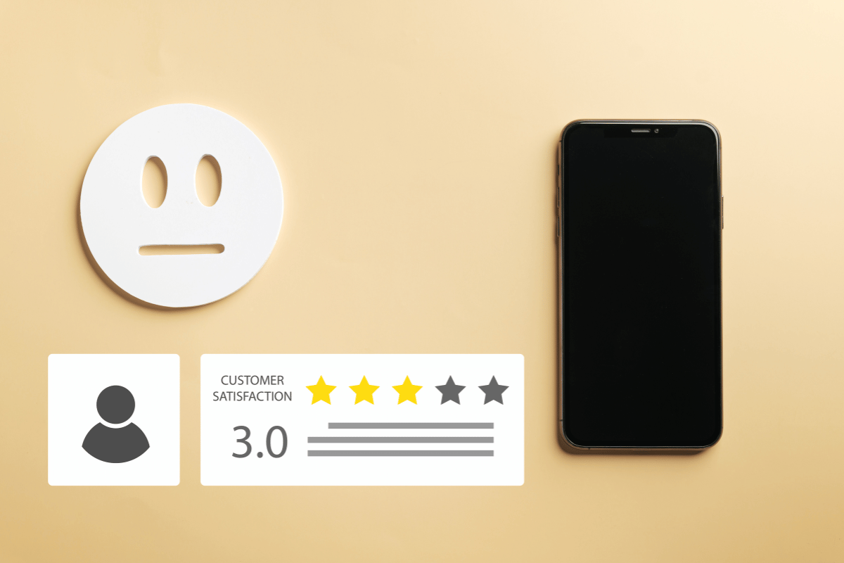 customer leaving review online phone